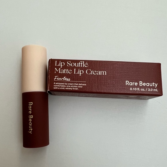 Rare Beauty Other - Rare Beauty by Selena Gomez Lip Souffle Matte Cream Lipstick Fearless NIB Mini